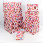 Коробка 34х26х15.3 см Набор 10 шт "Пирожные"-2586 (Микс)