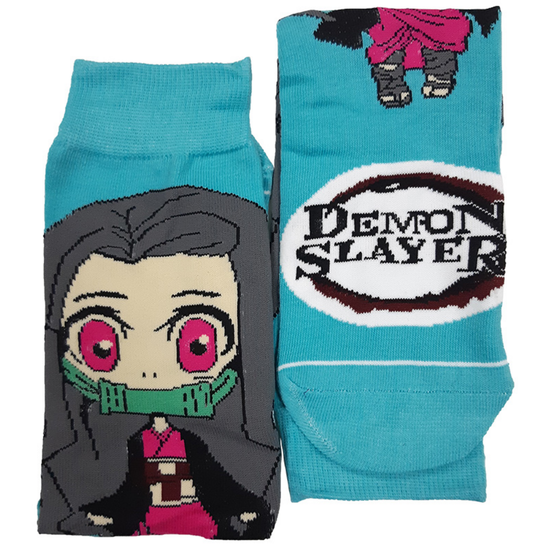 Носки Истребитель Демонов "Незуко Камадо", р-р 38-44 (лазурный)