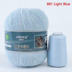 Пряжа Mink Wool (пух норки с синей этикеткой), 50г, 350м, 90%пух норки,10%полиамид (цена за 1 шт)