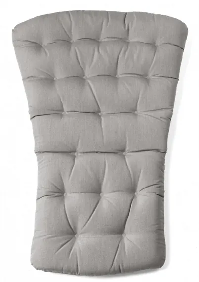 Кресло-качалка Folio, белое с серой подушкой