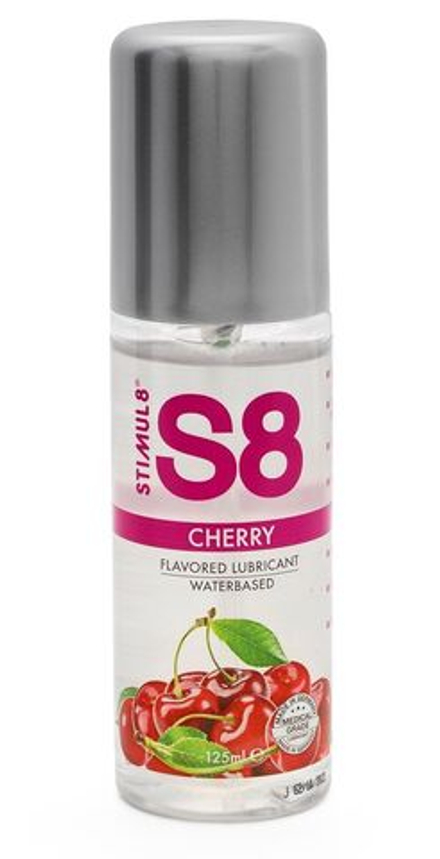 Смазка на водной основе S8 Flavored Lube со вкусом вишни - 125 мл.