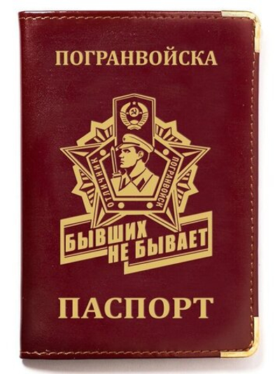 Стильная обложка на паспорт "Погранвойска"