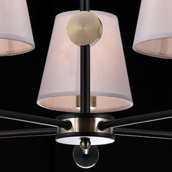 Люстра на штанге ILLUMICO CASTOR IL0394-5CSQ-24 BK AB CASTOR