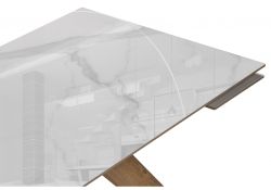 Керамический стол Морсби 140(200)х80х76 dyna fantasico / лесной орех