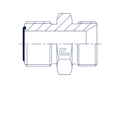 Адаптер D06 ORFS 9/16 - BS 1/4