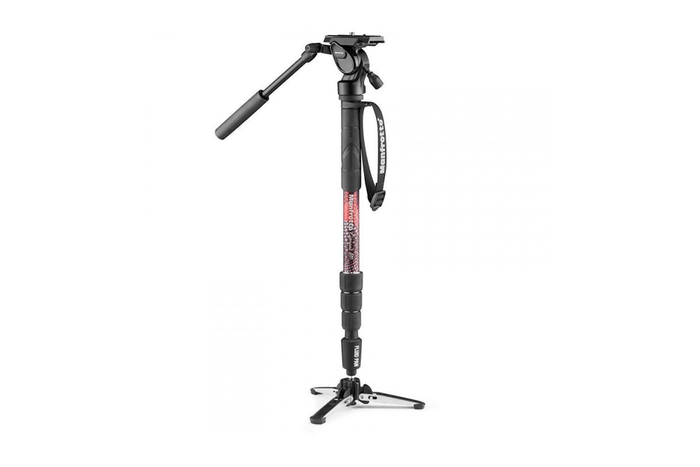 Монопод Manfrotto MVMELMIIA4LIVE для видеосъемки, алюминиевый сплав с головой MVH400