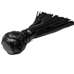 Черная генитальная кожаная плеть 30см БДСМ Арсенал 54077