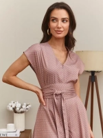 Комбинезон летний с шортами в горошек