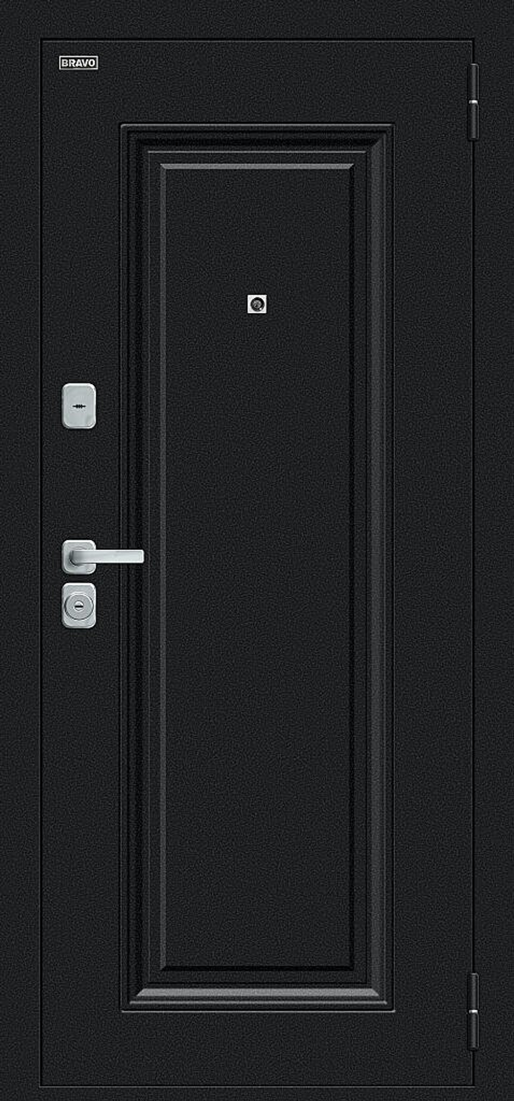 Мило МФ/BChrome Букле черное/Wenge Melinga 205*86 правое