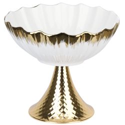 Блюдо на ножке " " 24,5х24,5х22,5см (фарфор) (подарочная упаковка)