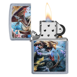 Зажигалка Zippo Anne Stokes с покрытием Street Chrome