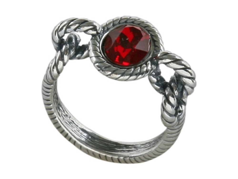 "Вектра" кольцо в серебряном покрытии из коллекции "Форсаж" от Jenavi