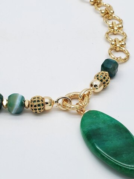 91001488 Колье Роман с камнем - Оливия