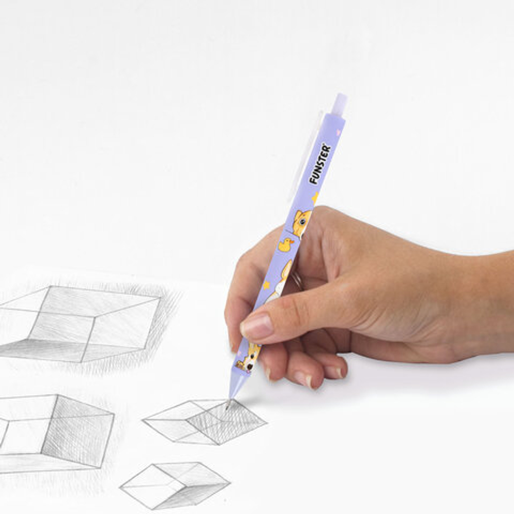 Карандаш механический "CORGI", 0,7мм, корпус soft-touch ассорти