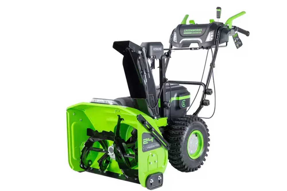 Снегоуборщик Greenworks GD82ST56, 82v, 61 см, в комплекте 3 шт. АКБ 5 А·ч и двойное ЗУ (самоходный ,аккумуляторный) 2602807U3B