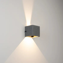 Светильник LGD-PERAN-WALL-S120x120-6W Warm3000 (BK, 0-80 deg, 230V) (Arlight, IP65 Бетон, 3 года) 051748