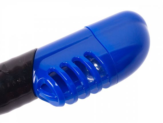 Трубка Sargan Агидель Сухая 2 Клапана черная/ярко-синяя