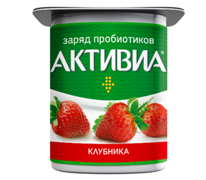 ЙОГУРТ КЛУБНИКА 110ГР АКТИВИА