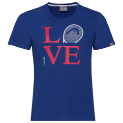 Женская футболка теннисная Head Love T-Shirt W - royal blue