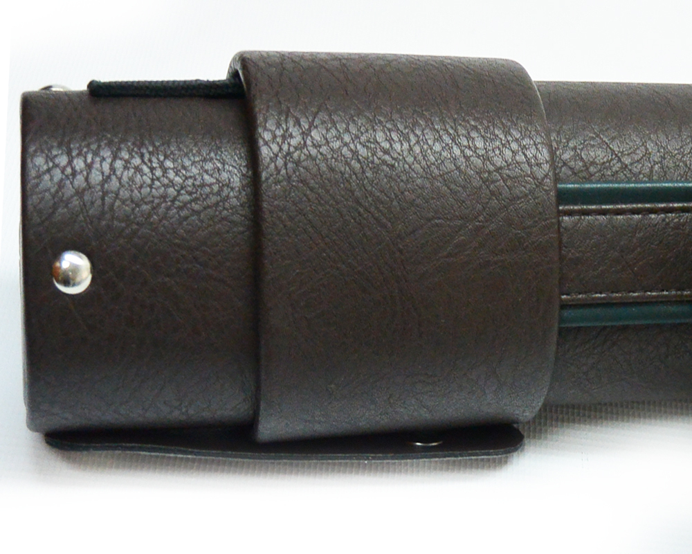 Тубус на 1 кий Меркури CLUB (без кармана) (коричневый/зеленый)