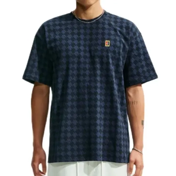 Мужская теннисная футболка Nike Club Rules Sportswear - black/obsidian