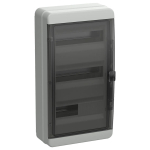 Щит накладной пластиковый TEKFOR КМПн-36 36м серый черная прозрачная дверь IP65 IEK (01-03-041) TF5-KP72-N-36-65-K03-K02