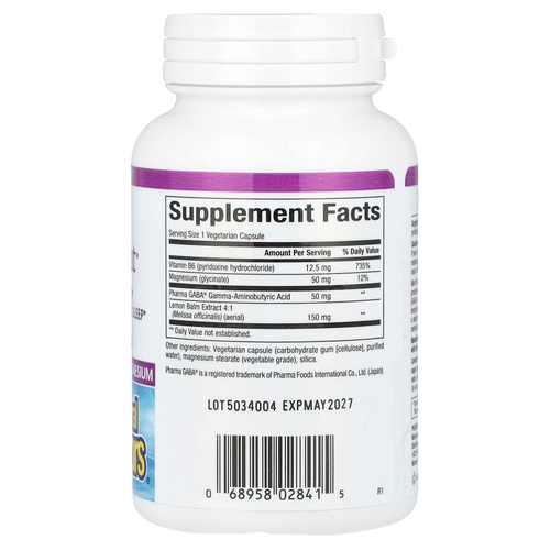 Natural Factors, Stress-Relax, средство для расслабления ума, 60 вегетарианских капсул