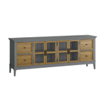 Тумба под ТВ «Квадро-С» из массива сосны 199.6*76.5*42 см