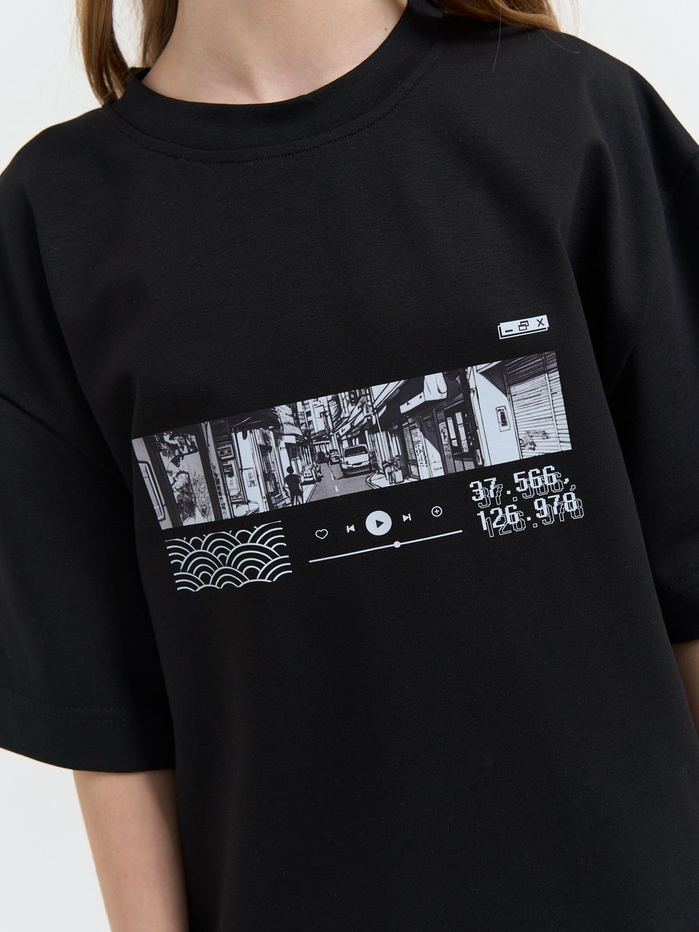 Футболка оверсайз "Корейский плеер" 7+