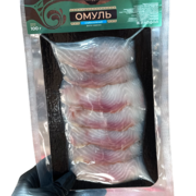 Омуль слабой соли нарезка филе 100 грамм