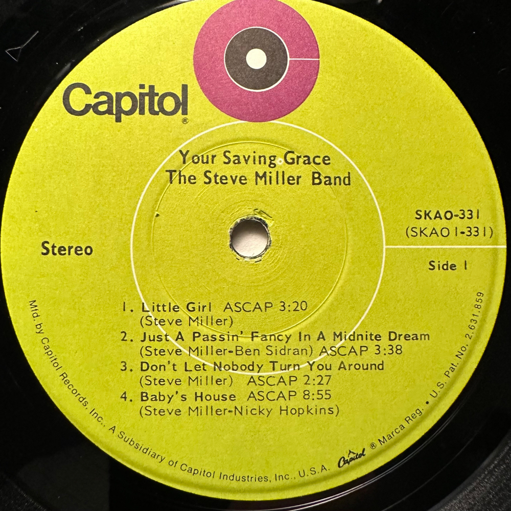 The Steve Miller Band - Your Saving Grace (США 1969г.)