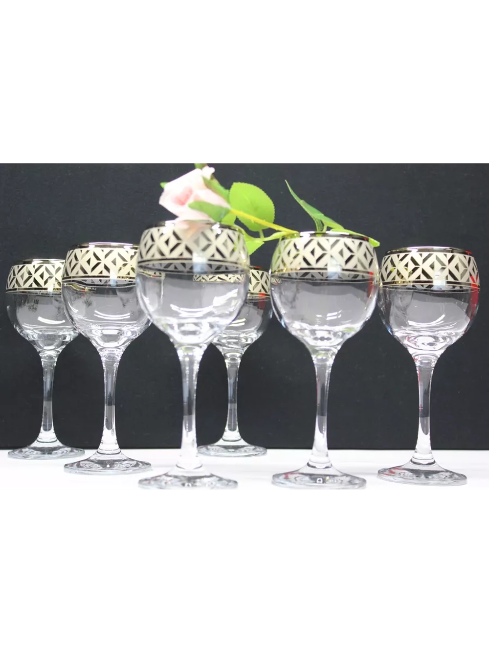 Фужеры для вина 6 штук Геометрия