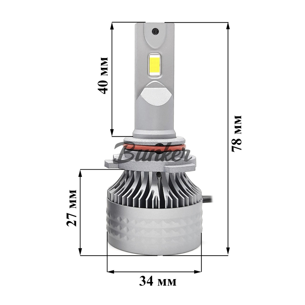 Светодиодные автомобильные LED лампы TaKiMi Soki HB4 (9006) 5500K 12/24V