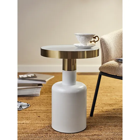 Журнальный столик Froud, Ø35х51 см, белый