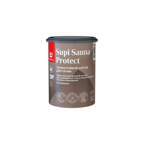 ТИККУРИЛА SUPI SAUNA PROTECT Состав защитный для саун полуматовый 0,9л