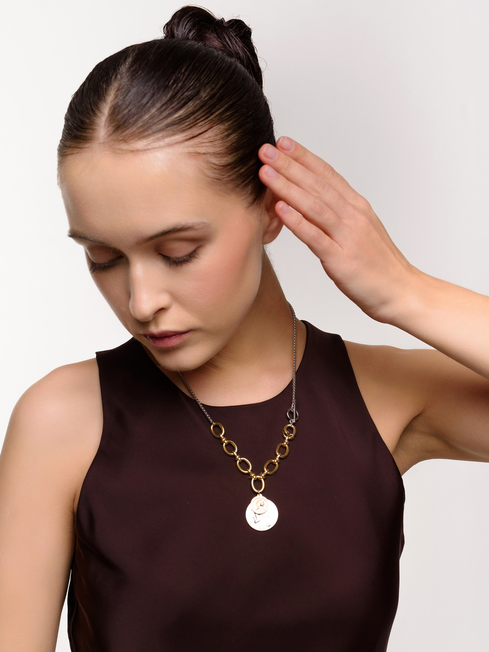 Колье "Coin snake" Bicolor