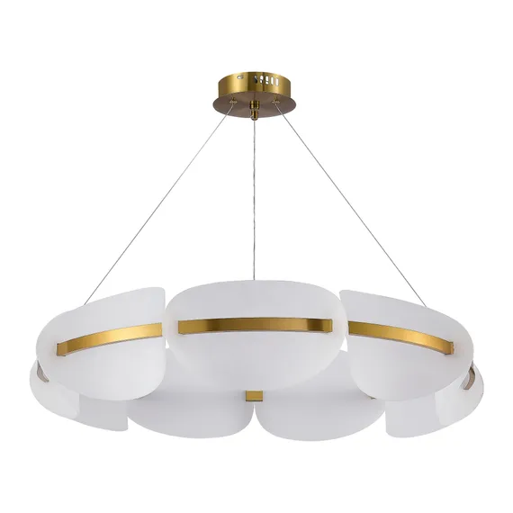 SL1304.203.56 Люстра подвесная ST-Luce Золотистый/Белый LED 1*56W 3000K ETOILE