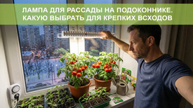 Лампа для рассады на подоконнике: какую выбрать для крепких всходов