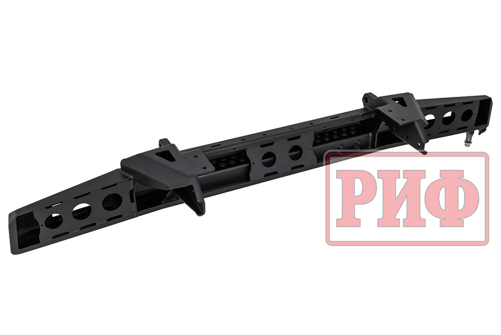 Бампер силовой задний для ГАЗ Соболь NN с фонарями, калиткой, возможностью установки фаркопа, стандарт РИФ