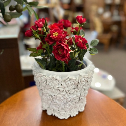 Кашпо Цветы фарфоровое