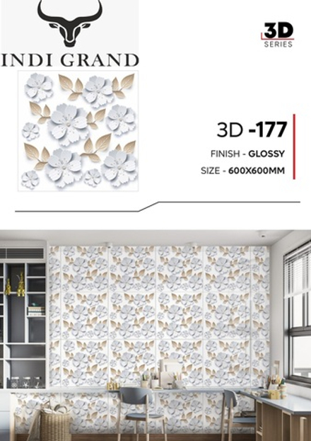 Керамогранит 3D 60х60 glossy - 177