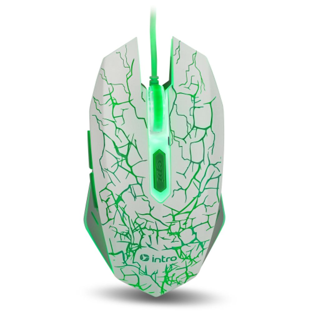 Мышь Intro MG610 игровая проводная 1200-3600dpi белая | Мыши
