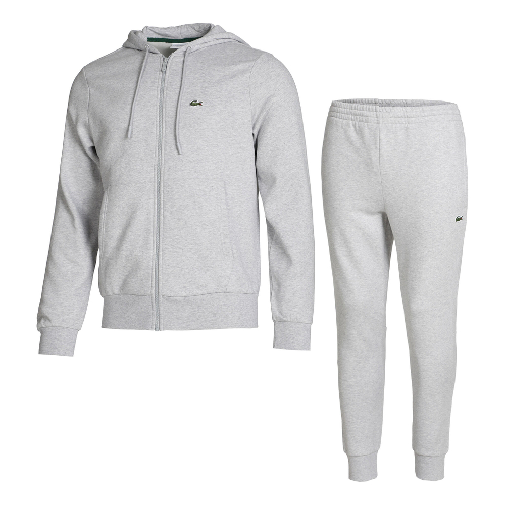 Мужские теннисные Костюмы Lacoste Core Solid Tracksuit Men - Lightgrey