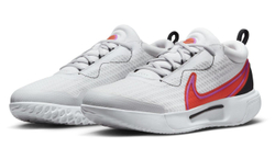 Мужские кроссовки теннисные Nike Zoom Court Pro HC - white/picante red/black/fuchsia dream