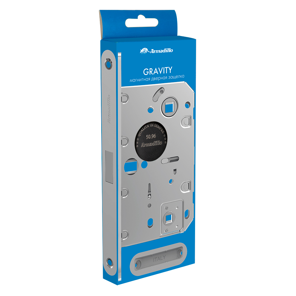 Магнитная защелка WC с ответной планкой GRAVITY G01.196.50.96 BL черный