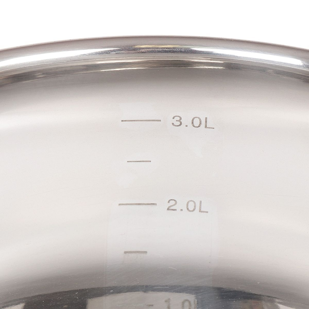 Кастрюля нерж, 3.6 л, с крыш, Daniks, Валетта, QS-2-20/GS-01616-20CA, индукц