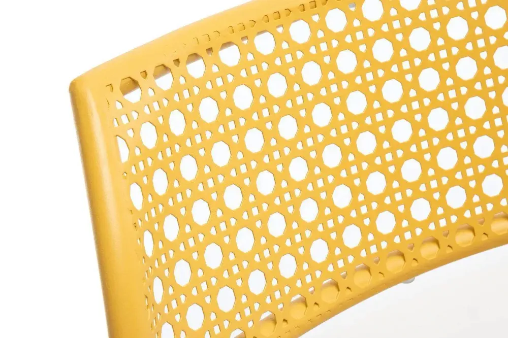 "Посейдон" стул стальной, цвет желтый