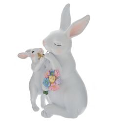 GAEM Фигурка декоративная "Зайцы", L15 W12 H23 см