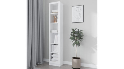 Стеллаж Билли 40x202x30 Белый Фасадный 0101 40*30*202 см,    Фиеста