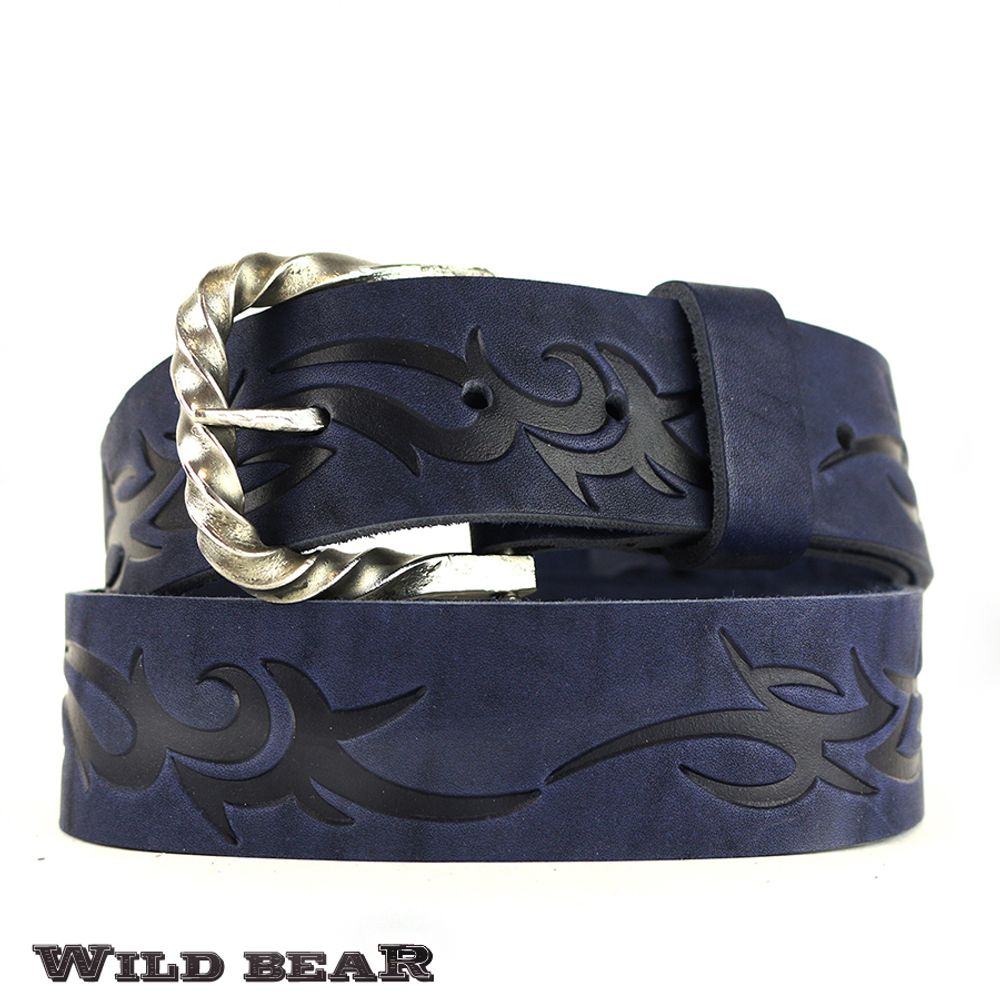 Ремень WILD BEAR RM-054m Dark-blue (130 см)